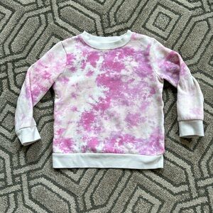 Cat and Jack pink tie dye sweatshirt size XS (4/5)